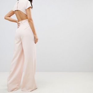 NWT petite plunge neck jumpsuit